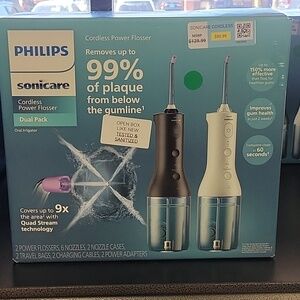 Philips Sonicare Cordless Power Flosser Dual Pack